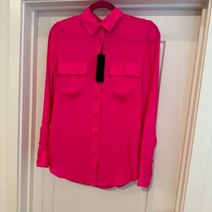 Banana Republic Hot Pink Parker Tunic Shirt